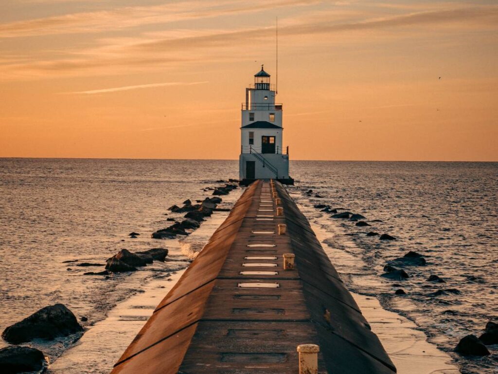 Lighthouse During Golden Hour