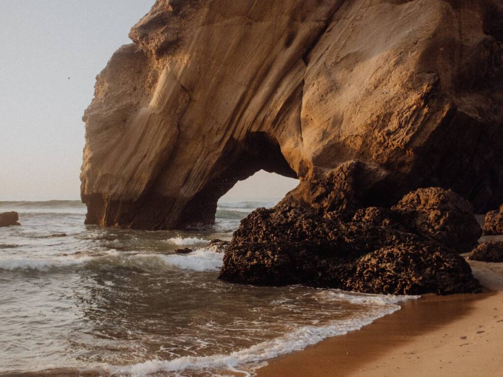 Natural Arch on Sea Shore